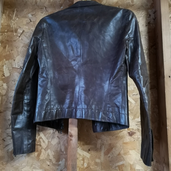 m0851 Leather Jacket Brown - Picture 2 of 6